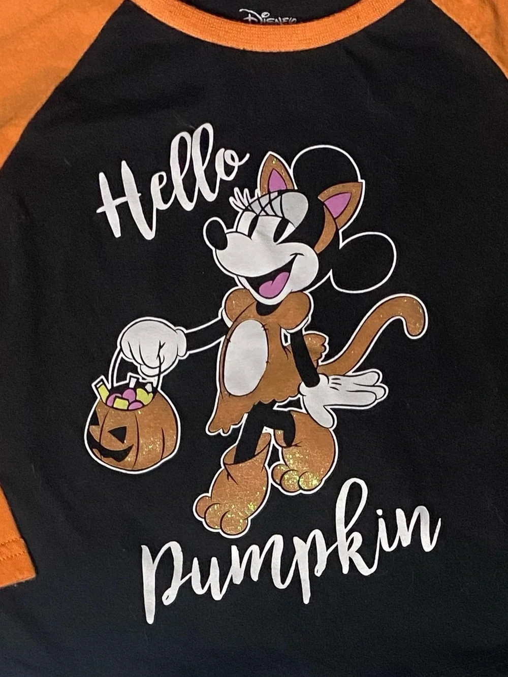 Disney Minnie Mouse Hello Pumpkin Long Sleeve Tee & Leggings Set Size 3T